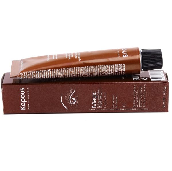 Eyebrow and eyelash dye "BROWN" Kapous 30 ml